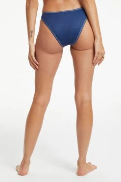 GOOD AMERICAN DENIM BETTER BIKINI BOTTOM | INDIGO PRINT001 Bikini Bottoms