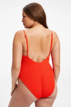 GOOD AMERICAN MATERNITY ALWAYS FITS ONE-PIECE | BRIGHT POPPY 002 One-Pieces