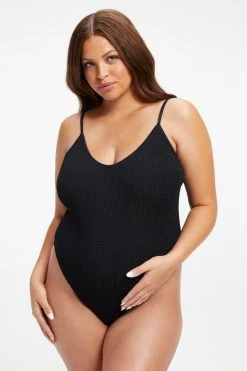 GOOD AMERICAN MATERNITY ALWAYS FITS ONE-PIECE | BLACK001 One-Pieces