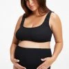 GOOD AMERICAN Bikini Tops MATERNITY ALWAYS FITS SCOOP BRA | BLACK001