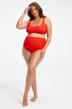 GOOD AMERICAN MATERNITY ALWAYS FITS BRIEF | BRIGHT POPPY 002 Bikini Bottoms