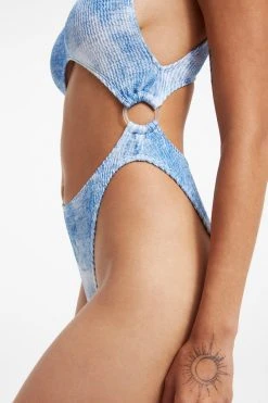 GOOD AMERICAN ALWAYS FITS MONOKINI | INDIGO TIE DYE002 One-Pieces