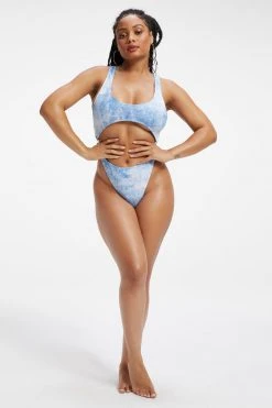 GOOD AMERICAN ALWAYS FITS MONOKINI | INDIGO TIE DYE002 One-Pieces