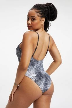 GOOD AMERICAN ALWAYS FITS ONE-PIECE | GREY TIE DYE002 One-Pieces