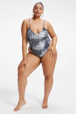 GOOD AMERICAN ALWAYS FITS ONE-PIECE | GREY TIE DYE002 One-Pieces