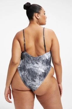GOOD AMERICAN ALWAYS FITS ONE-PIECE | GREY TIE DYE002 One-Pieces