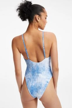 GOOD AMERICAN One-Pieces ALWAYS FITS ONE-PIECE | INDIGO TIE DYE002