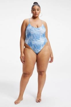 GOOD AMERICAN One-Pieces ALWAYS FITS ONE-PIECE | INDIGO TIE DYE002