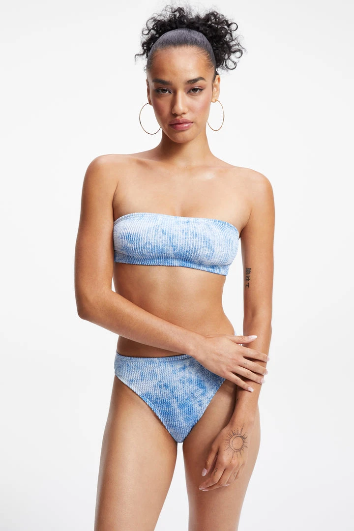 Flash Sale 🥰 GOOD AMERICAN ALWAYS FITS BETTER BAND TOP | INDIGO TIE DYE002 ⌛ 2 GOOD AMERICAN ALWAYS FITS BETTER BAND TOP | INDIGO TIE DYE002