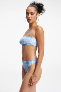 Flash Sale 🥰 GOOD AMERICAN ALWAYS FITS BETTER BAND TOP | INDIGO TIE DYE002 ⌛ 17 GOOD AMERICAN ALWAYS FITS BETTER BAND TOP | INDIGO TIE DYE002