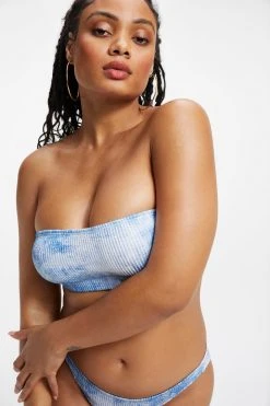 Flash Sale 🥰 GOOD AMERICAN ALWAYS FITS BETTER BAND TOP | INDIGO TIE DYE002 ⌛ 19 GOOD AMERICAN ALWAYS FITS BETTER BAND TOP | INDIGO TIE DYE002