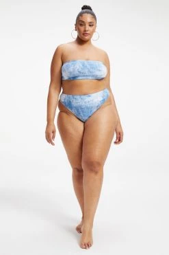 Flash Sale 🥰 GOOD AMERICAN ALWAYS FITS BETTER BAND TOP | INDIGO TIE DYE002 ⌛ 25 GOOD AMERICAN ALWAYS FITS BETTER BAND TOP | INDIGO TIE DYE002