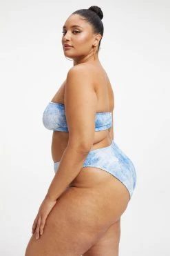 Flash Sale 🥰 GOOD AMERICAN ALWAYS FITS BETTER BAND TOP | INDIGO TIE DYE002 ⌛ 27 GOOD AMERICAN ALWAYS FITS BETTER BAND TOP | INDIGO TIE DYE002