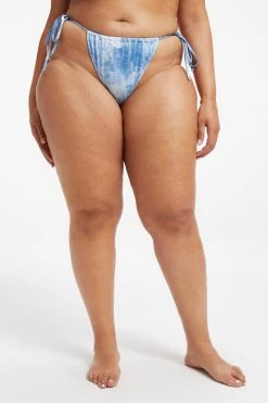 GOOD AMERICAN ALWAYS FITS TINY TIES BOTTOM | INDIGO TIE DYE002