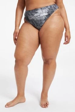 GOOD AMERICAN ALWAYS FITS GOOD WAIST CHEEKY | GREY TIE DYE002