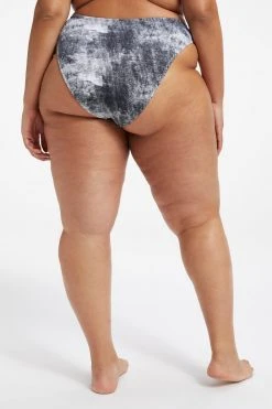 GOOD AMERICAN ALWAYS FITS GOOD WAIST CHEEKY | GREY TIE DYE002