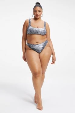 GOOD AMERICAN ALWAYS FITS BETTER BIKINI | GREY TIE DYE002