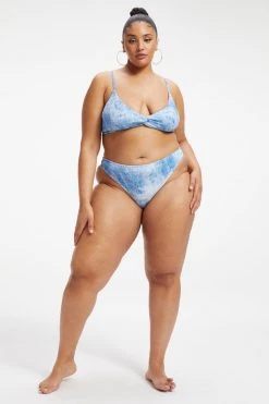 Discount 🧨 GOOD AMERICAN Bikini Bottoms ALWAYS FITS BETTER Bikini | INDIGO TIE DYE002 ✨ 28 GOOD AMERICAN Bikini Bottoms ALWAYS FITS BETTER BIKINI | INDIGO TIE DYE002