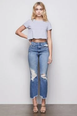 GA-SALE THE CROP BOY TEE | HEATHER GREY001 Tops