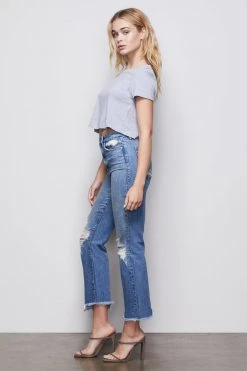 GA-SALE THE CROP BOY TEE | HEATHER GREY001 Tops