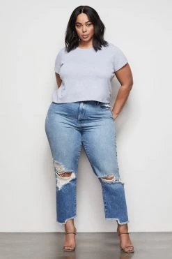 GA-SALE THE CROP BOY TEE | HEATHER GREY001 Tops