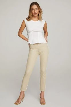 GOOD AMERICAN CORSETED TEE | WHITE001