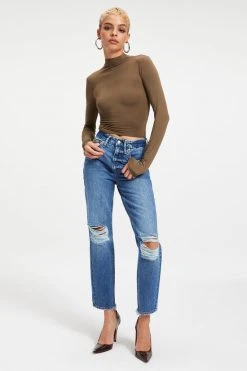 GA-SALE SHINE MOCK TURTLENECK | FOG001