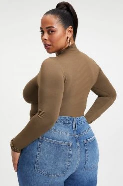 GA-SALE SHINE MOCK TURTLENECK | FOG001