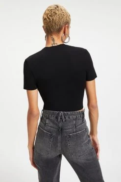 GA-SALE Tees & Tops SHINE BABY TEE | BLACK001