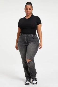 GA-SALE Tees & Tops SHINE BABY TEE | BLACK001