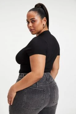 GA-SALE Tees & Tops SHINE BABY TEE | BLACK001