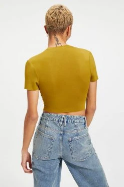 GA-SALE Tees & Tops SHINE BABY TEE | PICKLED OLIVE001