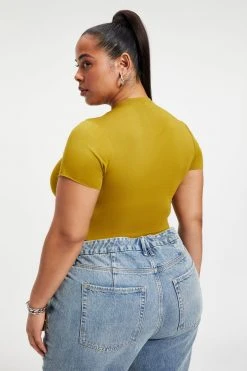 GA-SALE Tees & Tops SHINE BABY TEE | PICKLED OLIVE001