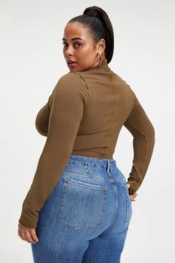 GA-SALE Tees & Tops KNIT MOCK TURTLENECK | FOG001