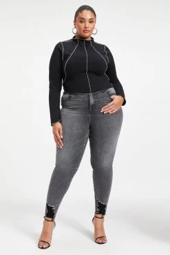 GA-SALE KNIT MOCK TURTLENECK | BLACK001