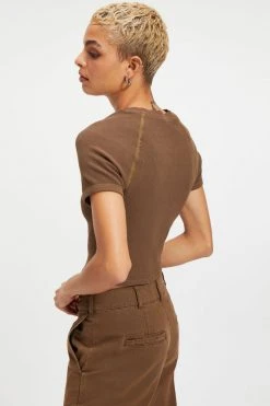 Flash Sale 🛒 GA-SALE THERMAL CROPPED TEE | FOG001 👏 15 GA-SALE THERMAL CROPPED TEE | FOG001