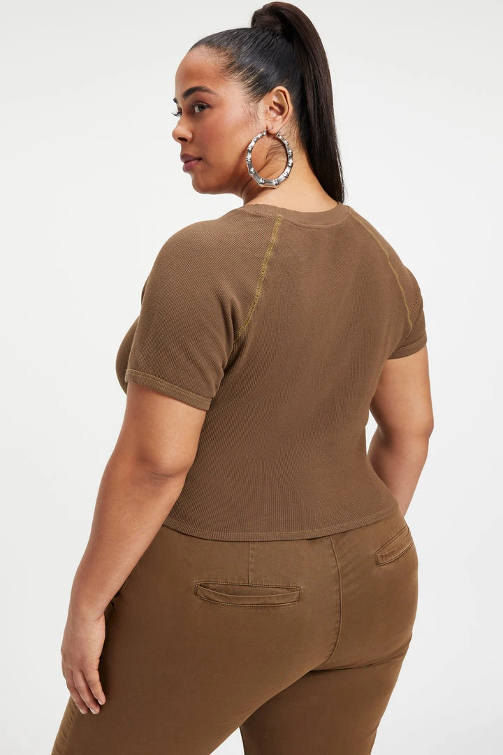 Flash Sale 🛒 GA-SALE THERMAL CROPPED TEE | FOG001 👏 10 GA-SALE THERMAL CROPPED TEE | FOG001