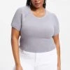 GA-SALE THERMAL CROPPED TEE | LILAC MIST001