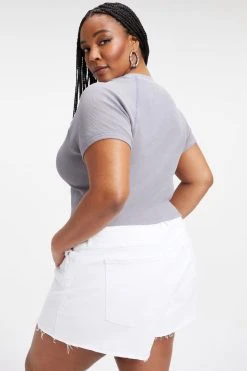 Discount ⭐ GA-SALE THERMAL CROPPED TEE | LILAC MIST001 🌟 14 GA-SALE THERMAL CROPPED TEE | LILAC MIST001