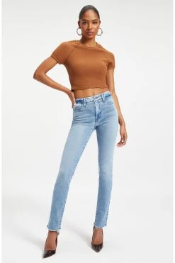 GA-SALE THERMAL CROPPED TEE | RUST001