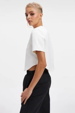 GA-SALE Tops SCUBA STRONG SHOULDER TEE | IVORY001