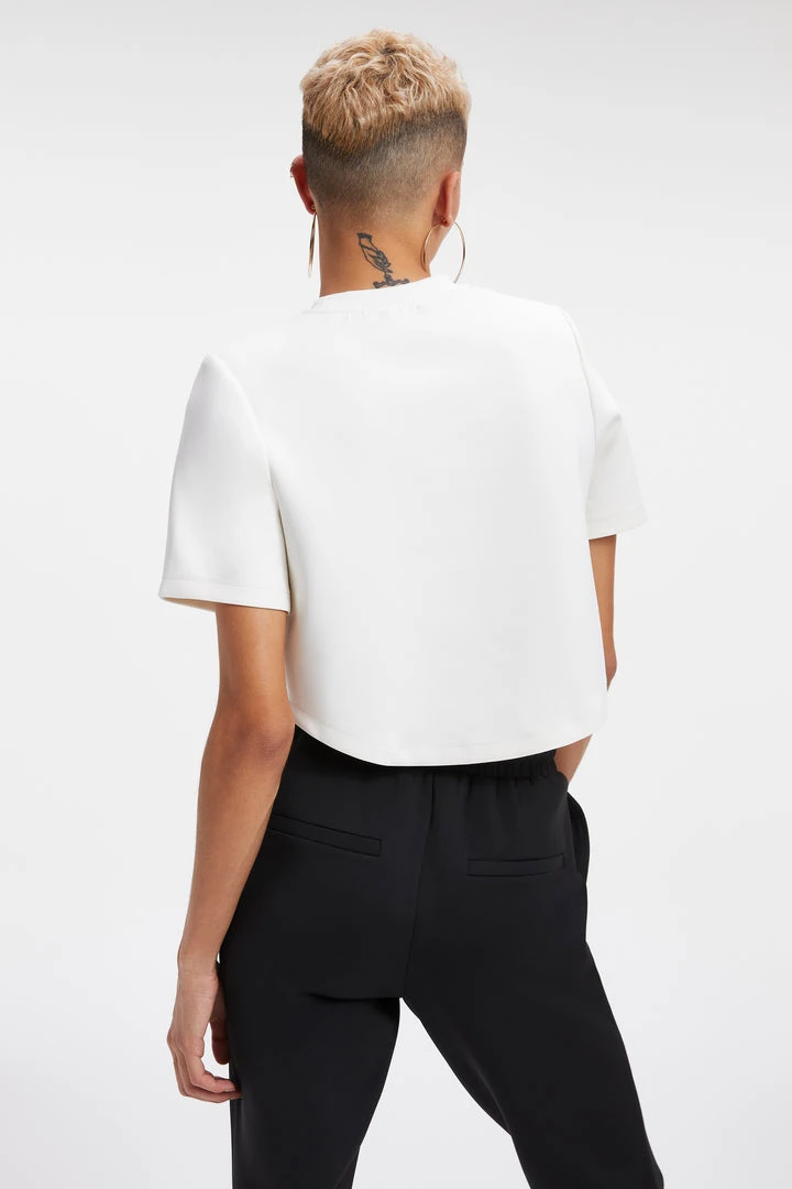 Cheap 🎁 GA-SALE Tops SCUBA STRONG SHOULDER TEE | IVORY001 😍 3 GA-SALE Tops SCUBA STRONG SHOULDER TEE | IVORY001