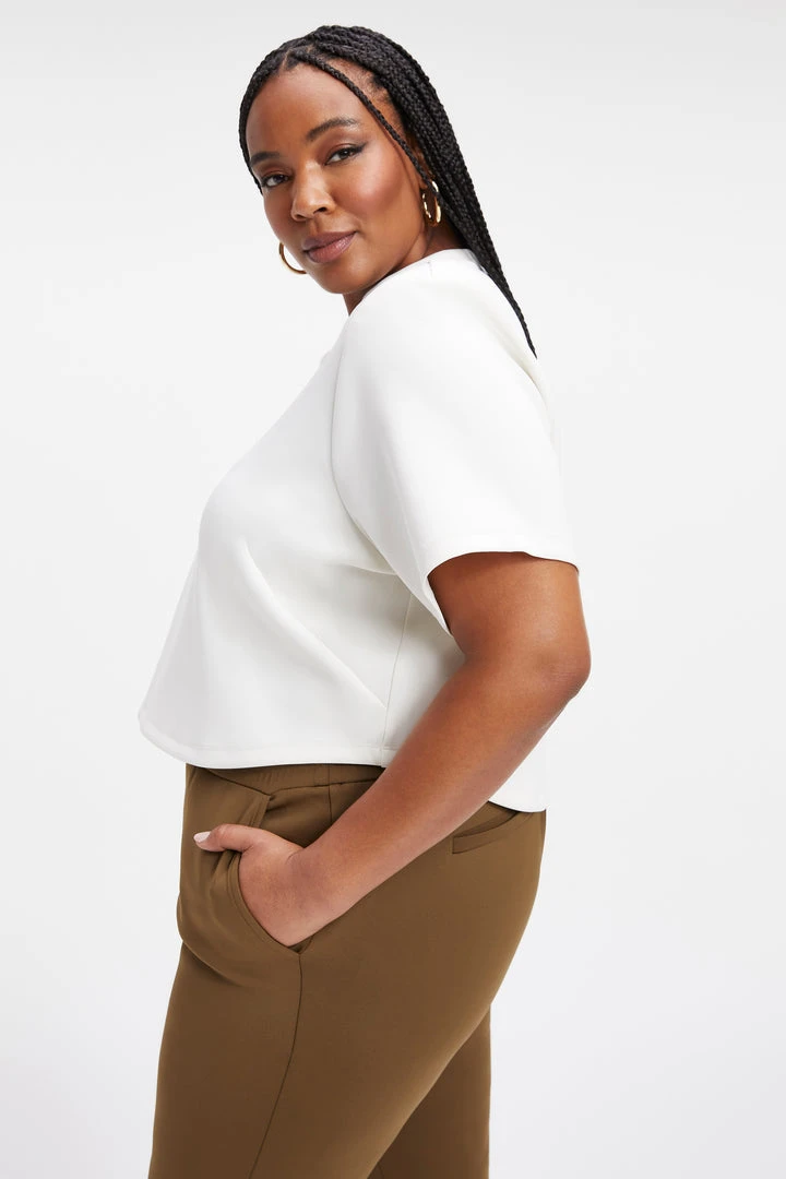 Cheap 🎁 GA-SALE Tops SCUBA STRONG SHOULDER TEE | IVORY001 😍 8 GA-SALE Tops SCUBA STRONG SHOULDER TEE | IVORY001