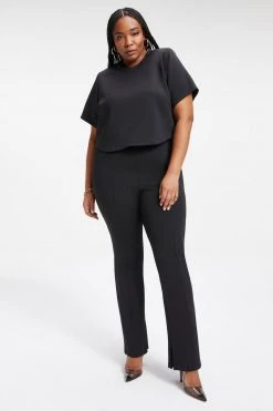 Cheapest ✔️ GA-SALE SCUBA STRONG SHOULDER TEE | BLACK001 Tops 🌟 15 GA-SALE SCUBA STRONG SHOULDER TEE | BLACK001 Tops