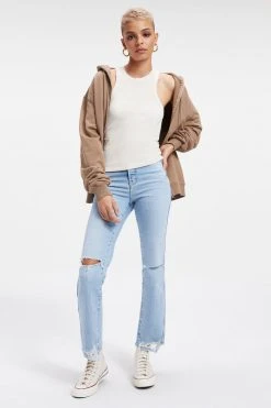 GOOD AMERICAN THERMAL TANK TOP | BONE001 Tees & Tops