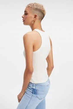 GOOD AMERICAN THERMAL TANK TOP | BONE001 Tees & Tops