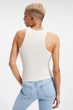 GOOD AMERICAN THERMAL TANK TOP | BONE001 Tees & Tops