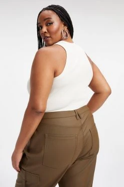 GOOD AMERICAN THERMAL TANK TOP | BONE001 Tees & Tops