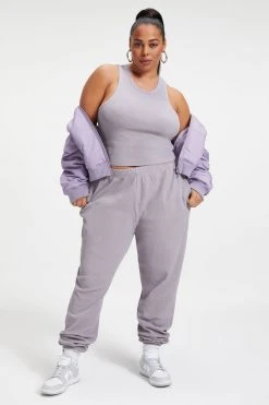 Outlet 👍 GA-SALE THERMAL TANK TOP | LILAC MIST Tees & Tops 🎉 20 GA-SALE THERMAL TANK TOP | LILAC MIST Tees & Tops