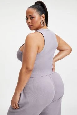 Outlet 👍 GA-SALE THERMAL TANK TOP | LILAC MIST Tees & Tops 🎉 23 GA-SALE THERMAL TANK TOP | LILAC MIST Tees & Tops